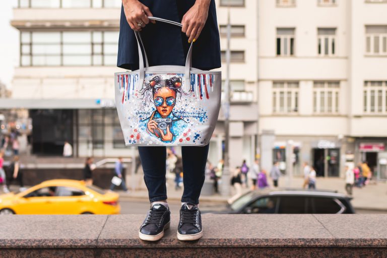 Match your sneakers with an Alexander Wang bag