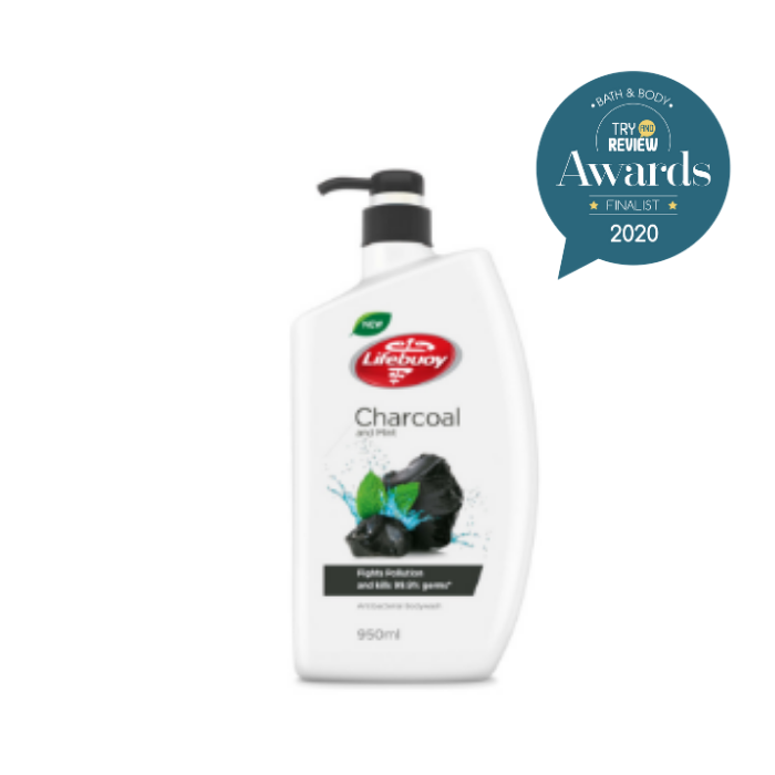 LIFEBUOY anti-bacterial CHARCOAL AND MINT BODY WASH