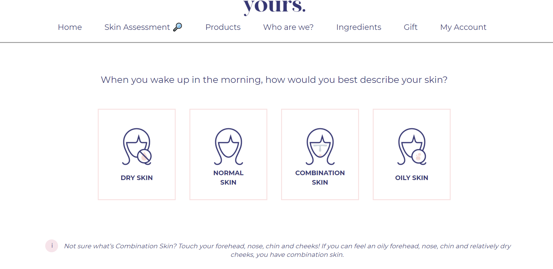 (Personalised skincare quiz)