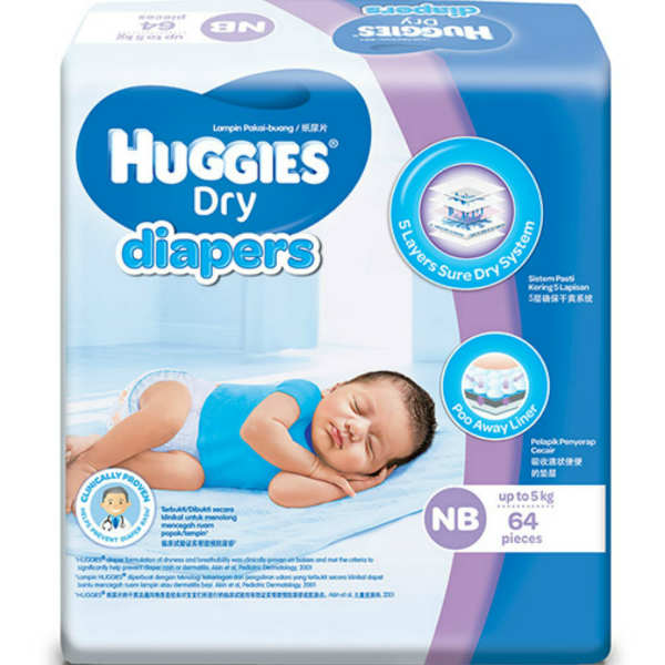 Huggies Dry New Born Pampers