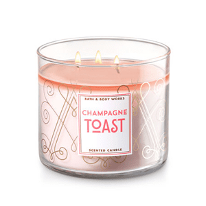 BATH AND BODY WORKS CHAMPAGNE TOAST 3-WICK CANDLE