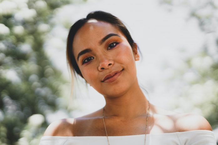 Girl sporting a sunkissed look