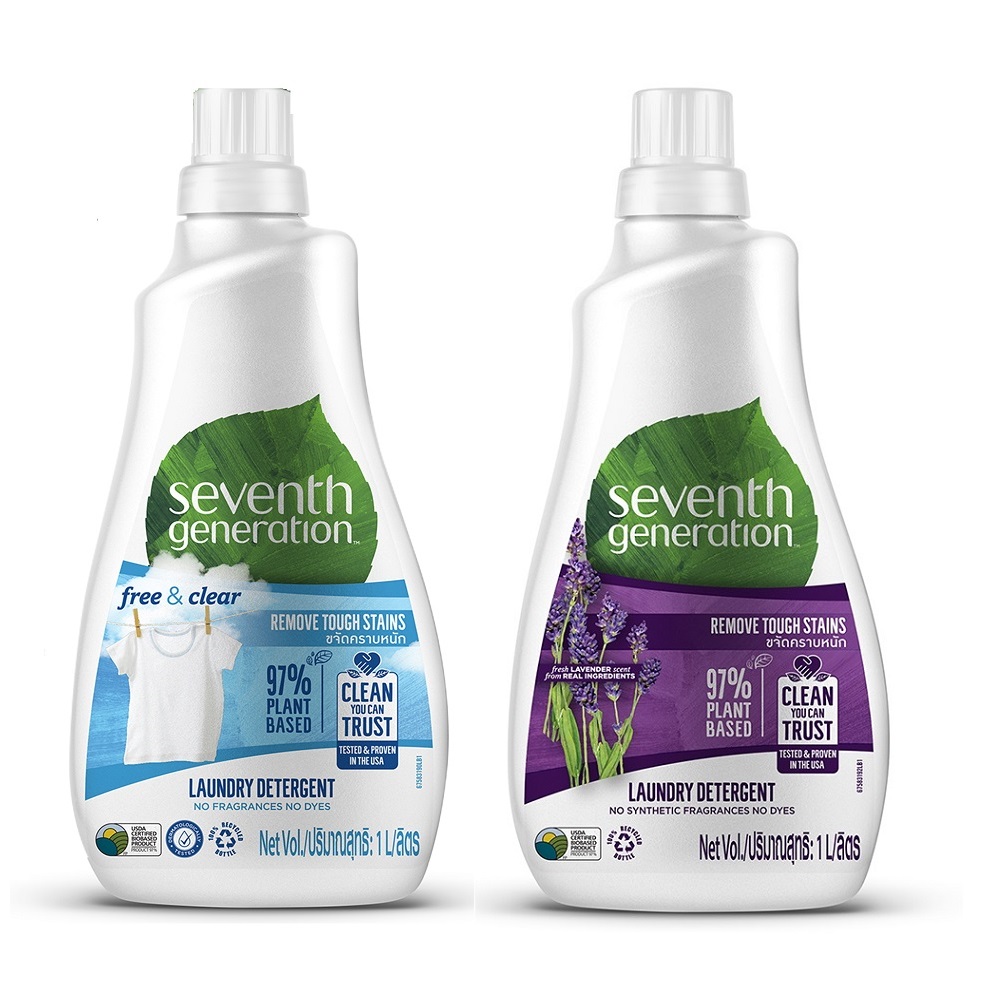 SEVENTH GENERATION LAUNDRY DETERGENT - FREE AND CLEAR AND FRESH LAVENDER