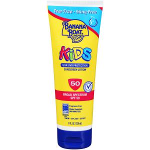 Banana Boat Kids Tear-Free Sting-Free Lotion Sunscreens SPF 50