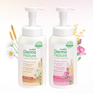 Eversoft Rose Derma Nature Gentle Foaming Shower